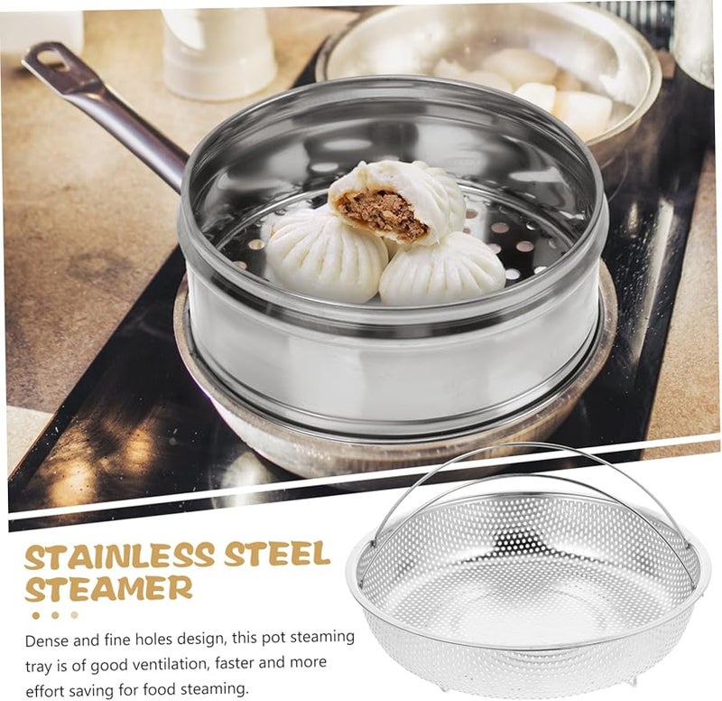 Stainless Steel Steaming Basket Multi Functional Food Steamer Insert Pot Rack for Vegetables Fish Meat Seafood - Image 2
